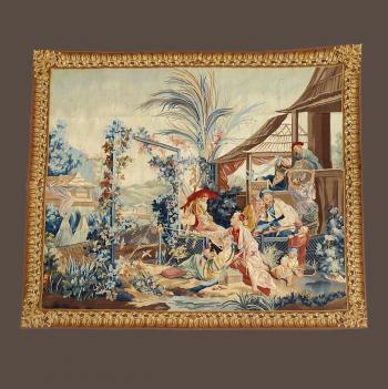 Tapisserie dans le goût des Chinoiseries XVIIIème